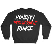MONEYYY JUNKY RED - CREWNECK